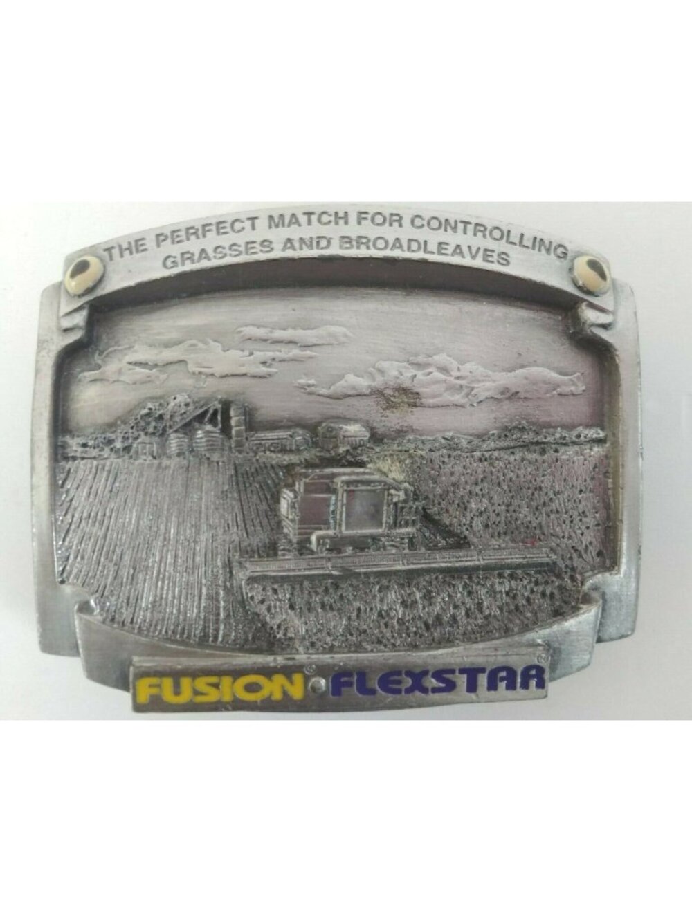 1997 Commemorative Edition Fusion Flexstar Tractor Belt Buckle 2.75" H x 3" W